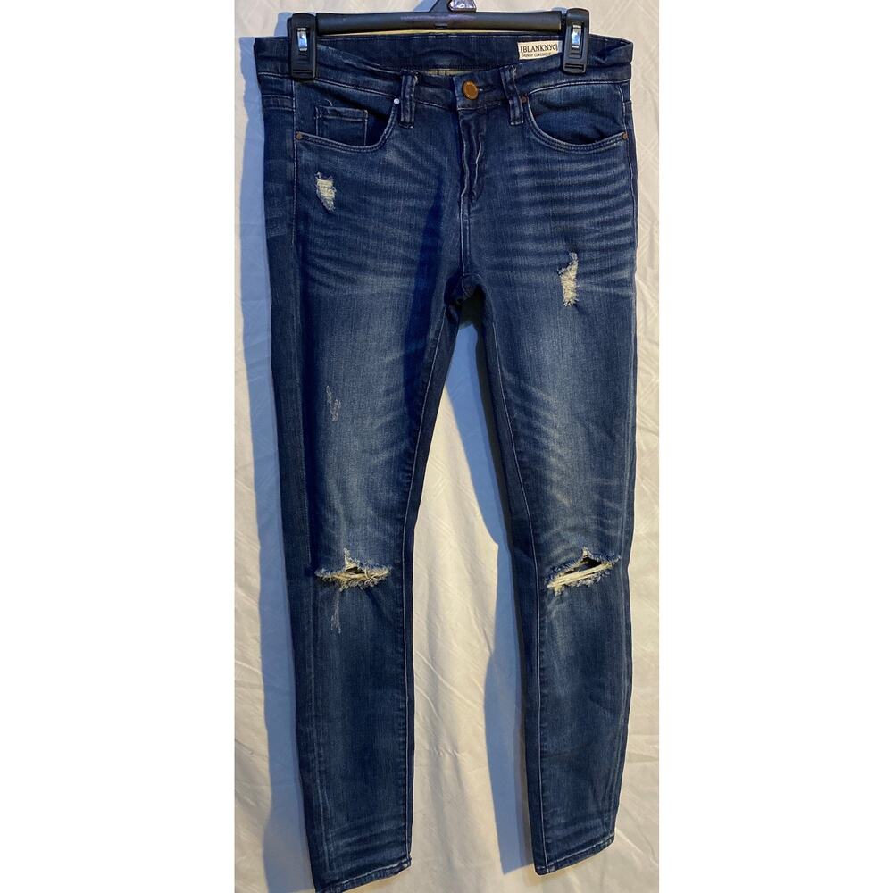 Womens Blank Nyc Skinny Classique Jeans Ripped Size 26